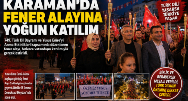 Karaman’da Fener Alayına Yoğun Katılım