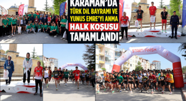 KARAMAN’DA TÜRK DİL BAYRAMI VE YUNUS EMRE’Yİ ANMA HALK KOŞUSU TAMAMLANDI