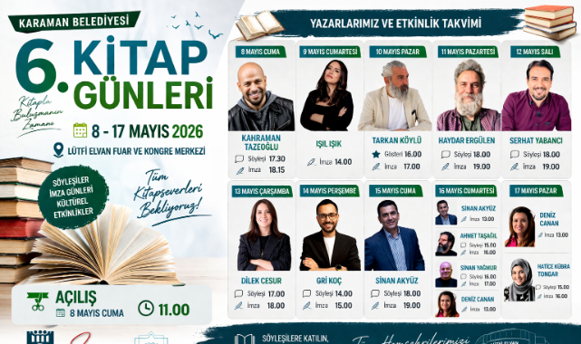 KARAMAN’DA KİTAP GÜNLERİ BAŞLIYOR