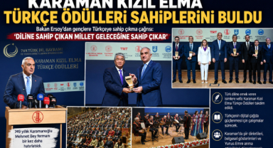 Karaman Kızıl Elma Türkçe Ödülleri Sahiplerini Buldu