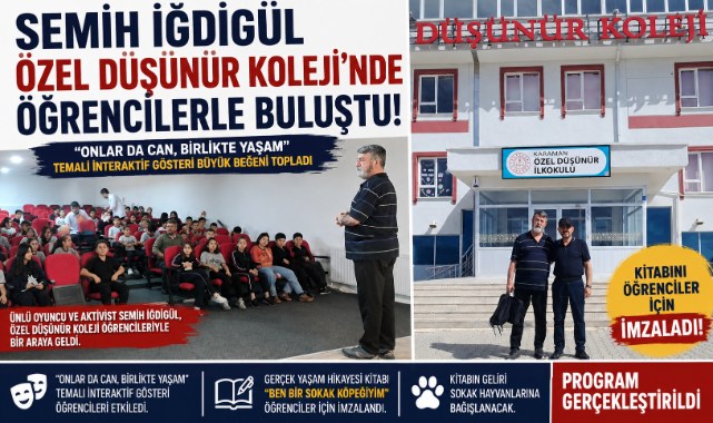 Özel Düşünür Koleji’nde Semih İğdigül Rüzgârı