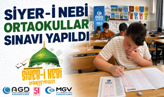 SİYER-İ NEBİ ORTAOKULLAR SINAVI YAPILDI