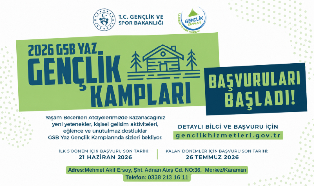 2026 GSB Yaz Gençlik Kampları İçin Başvurular Başladı