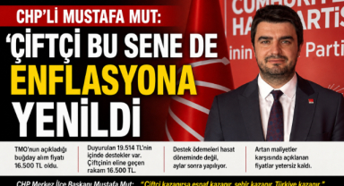 CHP Karaman Merkez İlçe Başkanı Mustafa Mut: “Çiftçi Bu Sene de Enflasyona Yenildi”