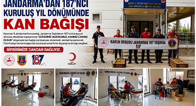 Jandarmadan Anlamlı Destek: Kuruluş Yıl Dönümünde Kan Bağışı Kampanyası