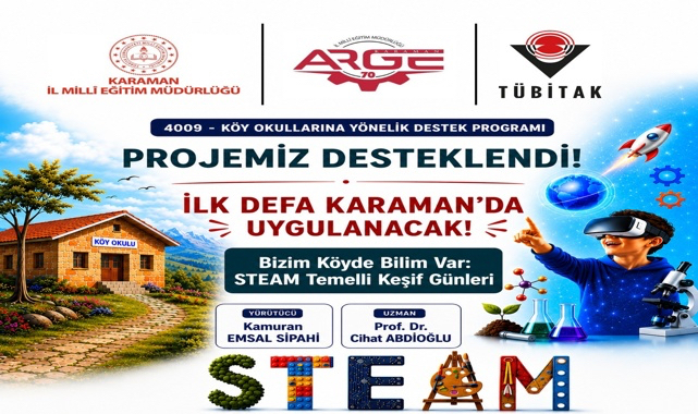 Karaman İl Millî Eğitim Müdürlüğünden Bir İlk Daha: TÜBİTAK 4009 Desteği