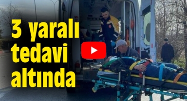 Karaman'da trafik kazası, 3 yaralı